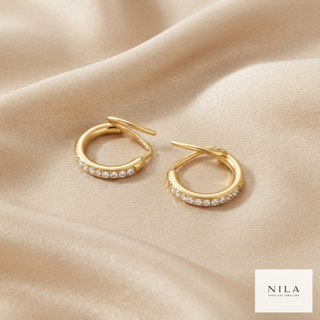 Aurelia Pavé Arc Hoops